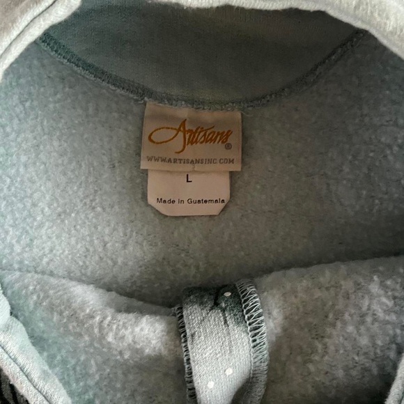 90s winter scene buttoned cardigan - Picture 6 of 7